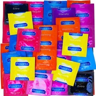 WIELKI ZESTAW PREZERWATYWY PASANTE MIX klasyczne cienkie grube 100 SZTUK