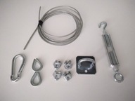 Zestaw montażowy do żagli żagla linka