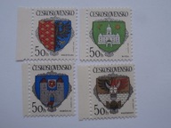Czechosłowacja - Herby miast - Mi.3042-45 **