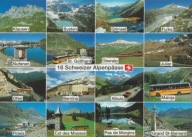 SZWAJCARIA - 16 SCHWEIZER ALPENPASSE - PRZEŁĘCZ - FLAGA