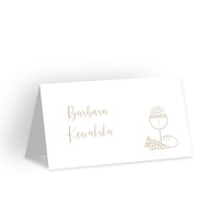 WINIETKI, WIZYTÓWKI NA STÓŁ KOMUNIA PERSONALIZACJA | 6szt.