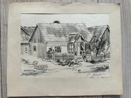 7302) STARY ORYGINALNY OBRAZEK AUTOR DO ROZPOZNANIA