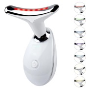 Masażer do twarzy i szyi, 7-kolorowe wielofunkcyjne do pielęgnacji twarzy