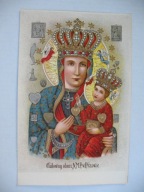 PSZÓW CUDOWNY OBRAZ N.M.P. w PSZOWIE przedwojenny ŚW. OBRAZEK LITOGRAFIA