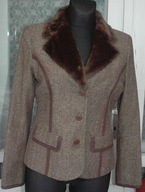 TOGETHER zakiet z kołnierzem z futerka r 38/40