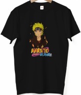 Męska koszulka prezent Naruto Manga Anime Konoha