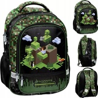 PLECAK SZKOLNY TORNISTER DLA CHŁOPCA KLASA 1 3 PIXEL PIKSELE GRA DLA GRACZA