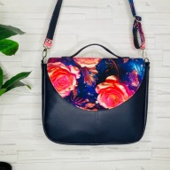 Torebka Duża Handmade Damska przez Ramię Eko Skóra A4 Wodoodporna | Polska