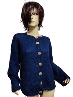 HAND MADE SWETER kardigan moherowy 44/46
