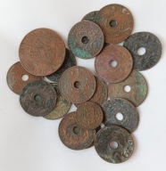 HOLENDERSKIE INDIE WSCHODNIE - zestaw monet, różne roczniki (1)