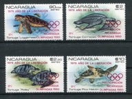 **80 Nicaragua 2099-2102 = 45E żółwie - OLIMPIADA 1980