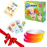 KIM JESTEM GRA PLANSZOWA RODZINNA DLA DZIECI ZGADYWANKA KUKURYKU 4+