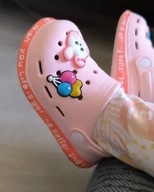 MAŁE DZIECIĘCE KLAPKI OGRÓD BASENOWE PIANKOWE KROKSY z dziurkami MIŚ 20