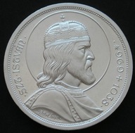 Węgry 5 pengo 1938 - Święty Stefan król Węgier - srebro