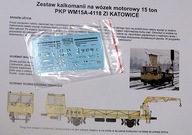 H0 Kalkomania Wózek Motorowy WM15A PKP KATOWICE z instrukcją