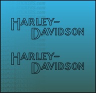 2x Naklejka z logo HARLEY DAVIDSON Wzór HD VINTAGE, 18 kolorów, Rozmiary