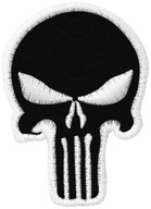 Termo Naszywka Czaszka Punisher Marvel Haftowana Naprasowanka