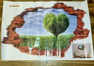 Fototapeta - Naklejka na ścianę - Dziura z widokiem na drzewo