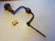 Stara przedwojenna wiertarka ręczna korba L/P obroty