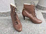 TED BAKER nr 40,5/7 brązowe eleganckie botki skóra