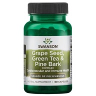 Suplement diety Swanson Health Products Grape Seed, Green Tea & Pine Bark