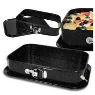 Blacha do pieczenia ciasta tortownica prostokątna stal węglowa odczepiane d