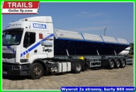 Naczepa BURTOWA z wywrotem, alu 800 mm, 2 w 1 euro-palety i sypkie !!!