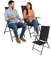 Krzesło ogrodowe Jumi tworzywo sztuczne czarny