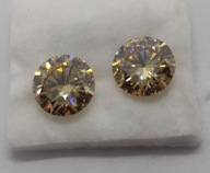 Moissanite, moissanit 10,14 ct jak brylant, diament, piękne na kolczyki