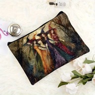 KOSMETYCZKA SASZETKA SZMINKI DROBNE KOSMETYKI PIÓRNIK HALOWEN CZAROWNICE