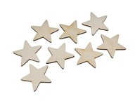 Drewniane Gwiazdki gwiazdka 2cm Decoupage 10szt