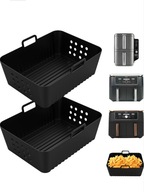 FOREMKI DO FRYTKOWNICY BEZTŁUSZCZOWEJ AIRFRYERA SILIKONOWE ZESTAW WKŁADY x2