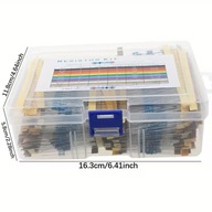 Zestaw rezystorów THT CF 1/4W 1% - 2600szt PO 20 SZT W PUDELKU