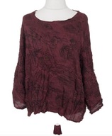 Z ONE bluzka 52 54 bordo 140cm pachy boho roll-up