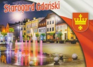 STAROGARD GDAŃSKI - RYNEK - FONTANNA - HERB