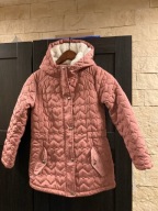 KURTKA COOL CLUB DZIEWCZ 134 CM RÓŻ BIAŁE FUTERKO POD SPODEM