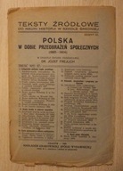 KRAKÓW - 1924 POLSKA W DOBIE PRZEOBRAŻEŃ SPOŁECZNYCH, 32 STRONY - ZESZYT 57