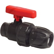 Zawór kulowy ręczny 1/2 IG x 20mm z PCV PE 10 BAR