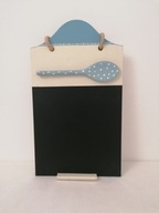 KUCHENNA RUSTYKALNA TABLICA KREDOWA DO PISANIA W STYLU WIEJSKIM CUDNA 46x23