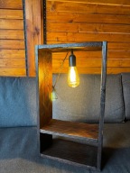Lampa Loft Wood – Rękodzieło | Opalane drewno | Styl Industrialny