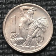 CZECHY CZECHOSŁOWACJA [1363]*1 korona 1946 Republika Czechosłowacka, Kłosy