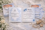 ZAPROSZENIA NA KOMUNIĘ DLA DZIEWCZYNKI PEŁNA PERSONALIZOWACJA + KOPERTA