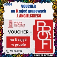 Voucher 8 zajęć J. ANGIELSKIEGO PROFI-CENTER Sztab Rzeszów 7966
