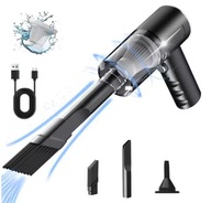 ODKURZACZ SAMOCHODOWY BEZPRZEWODOWY RĘCZNY AKUMULATOROWY 120W MOCNY CZARNY