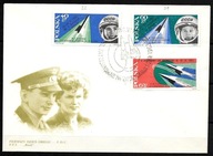 *FDC ROCZNIK 1963 Fi 1286 B2 + 1287 B4 kas. KOSMOS