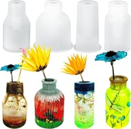 Foremki silikonowe do wazonów z żywicy epoksydowej 4 kształty Zestaw 4szt