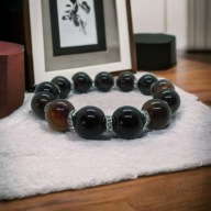 Agat...Piękna oryginalna bransoletka z dużych agatów