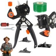 Sekator do szczepienia drzew + 3 ostrza taśma etui