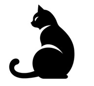 Naklejka wodoodporna KOT wzór kota 20cm #1