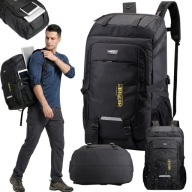 PLECAK TURYSTYCZNY TREKKINGOWY SPORTOWY 50L CZARNY NA LAPTOPA ODBLASKI